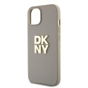 DKNY DKHCP15SPBSWSE iPhone 15 / 14 / 13 6.1" beżowy/beige hardcase Wrist Strap Stock Logo