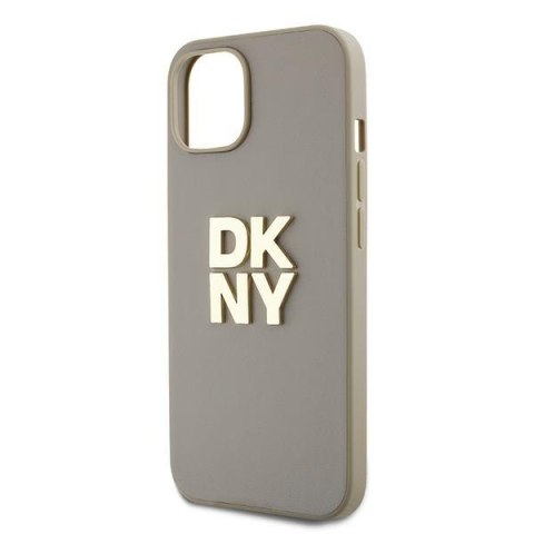 DKNY DKHCP15SPBSWSE iPhone 15 / 14 / 13 6.1" beżowy/beige hardcase Wrist Strap Stock Logo