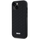 DKNY DKHCP15S3DRPWK iPhone 15 / 14 / 13 6.1" czarny/black hardcase 3D Rubber Repeat Pattern