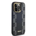 DKNY DKHMP13XPCPVSLK iPhone 13 Pro Max 6.7" czarny/black hardcase Leather Checkered Mono Pattern MagSafe