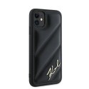 Karl Lagerfeld KLHCN61PQDSMGK iPhone 11 / Xr 6.1" czarny/black hardcase Diagonal Quilted Script