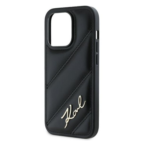 Karl Lagerfeld KLHCP13XPQDSMGK iPhone13 Pro Max 6.7" czarny/black hardcase Diagonal Quilted Script