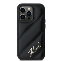 Karl Lagerfeld KLHCP13LPQDSMGK iPhone 13 Pro / 13 6.1" czarny/black hardcase Diagonal Quilted Script