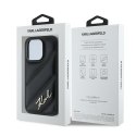 Karl Lagerfeld KLHCP14XPQDSMGK iPhone 14 Pro Max 6.7" czarny/black hardcase Diagonal Quilted Script