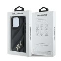 Karl Lagerfeld KLHCP15XPQDSMGK iPhone 15 Pro Max 6.7" czarny/black hardcase Diagonal Quilted Script