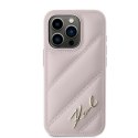 Karl Lagerfeld KLHCP15XPQDSMGP iPhone 15 Pro Max 6.7" różowy/pink hardcase Diagonal Quilted Script