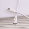 Maxlife ładowarka sieciowa PD QC MXTC-06-20AC 1x USB-C 1x USB 20W biała + kabel USB-C - Lightning 20W