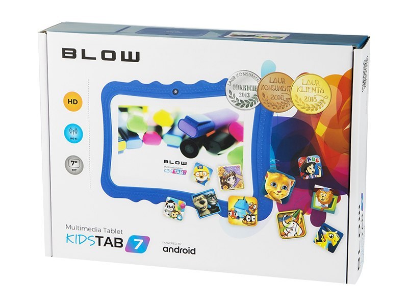 Tablet KidsTAB7 BLOW niebieski + etui 2MP 2GB