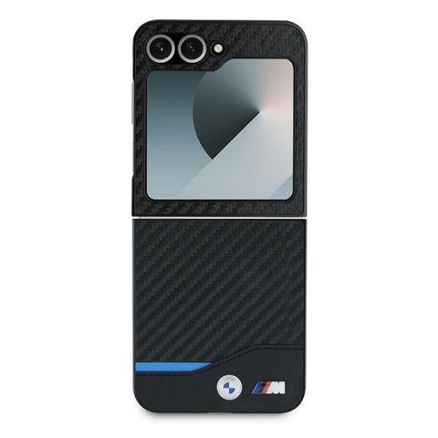 BMW BMHCZF622NBCK Z Flip6 F741 / Z Flip7 FE czarny/black hardcase Carbon Blue Line