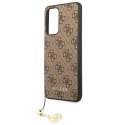 Guess GUHCA33GF4GBR A33 5G A336 brązowy/brown hardcase 4G Charms Collection