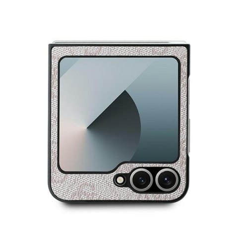 Guess GUHCZF64GMGPI Z Flip6 F741 / Z Flip7 FE różowy/pink Leather 4G Metal Logo