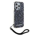 Karl Lagerfeld KLHCP15XHZBPKCCU iPhone 15 Pro Max 6.7" fioletowy/purple Zebra With Cord