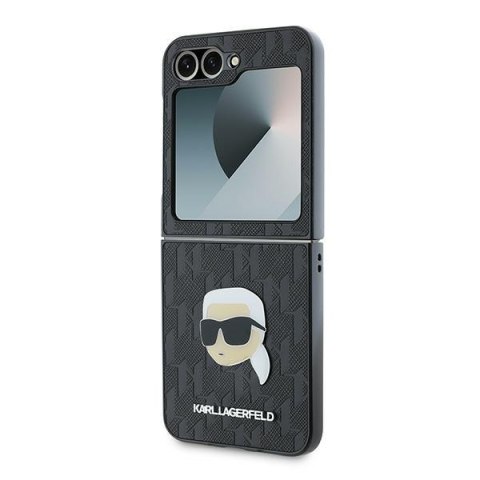 Karl Lagerfeld KLHCZF6PGKSKIHK Z Flip6 F741 / Z Flip7 FE czarny/black Saffiano Monogram
