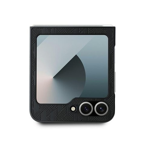 Karl Lagerfeld KLHCZF6SAPKINPK Z Flip6 F741 / Z Flip7 FE czarny/black Saffiano Monogram Ikonik Pin