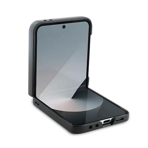 Karl Lagerfeld KLHCZF6SAPKINPK Z Flip6 F741 / Z Flip7 FE czarny/black Saffiano Monogram Ikonik Pin