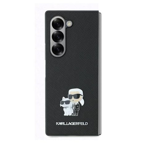 Karl Lagerfeld KLHCZFD6SAPKCNPK Z Fold6 F956 czarny/black hardcase Saffiano Metal Pin