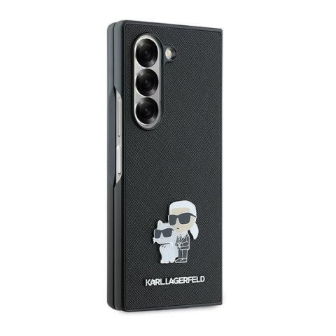 Karl Lagerfeld KLHCZFD6SAPKCNPK Z Fold6 F956 czarny/black hardcase Saffiano Metal Pin