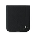 Mercedes MEHMZF623RBGVK Z Flip6 F741 / Z Flip7 FE czarny/black Leather Wood Imitation MagSafe