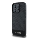 Guess GUHCP16XG4GLGR iPhone 16 Pro Max szary/grey HC PC/TPU 4G PU Bottom Stripe