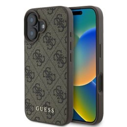 Guess GUHCP16MG4GFBR iPhone 16 Plus brązowy/brown HC PU 4G Classic