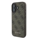 Guess GUHCP16MG4GFBR iPhone 16 Plus brązowy/brown HC PU 4G Classic