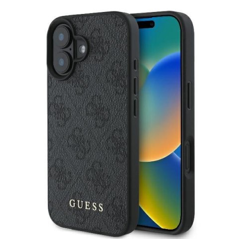 Guess GUHCP16MG4GFGR iPhone 16 Plus czarny/black HC PU 4G Classic