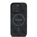 Guess GUHMP16XG4GFRK iPhone 16 Pro Max 6,9" czarny/black MagSafe PU 4G Ring Classic Logo