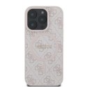 Guess GUHMP16XG4GFRP iPhone 16 Pro Max 6,9" różowy/pink MagSafe PU 4G Ring Classic Logo