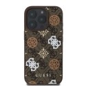 Guess GUHMP16XP4PWPW iPhone 16 Pro Max brązowy/brown MagSafe PU Peony On 4G Background