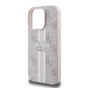 Guess GUHMP16XP4RPSP iPhone 16 Pro Max różowy/pink MagSafe 4G Printed Stripes