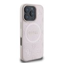 Guess GUHMP16XPSAPSMEP iPhone 16 Pro Max 6,9" różowy/pink HC MagSafe Safiano Peony Classic Logo