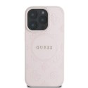 Guess GUHMP16XPSAPSMEP iPhone 16 Pro Max 6,9" różowy/pink HC MagSafe Safiano Peony Classic Logo