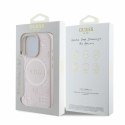 Guess GUHMP16XPSAPSMEP iPhone 16 Pro Max 6,9" różowy/pink HC MagSafe Safiano Peony Classic Logo