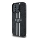 Guess GUHMP16LP4RPSK iPhone 16 Pro czarny/black MagSafe 4G Printed Stripes