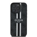 Guess GUHMP16LP4RPSK iPhone 16 Pro czarny/black MagSafe 4G Printed Stripes