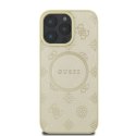 Guess GUHMP16LPSAPSMED iPhone 16 Pro 6,3"złoty/gold HC MagSafe Safiano Peony Classic Logo