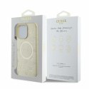 Guess GUHMP16LPSAPSMED iPhone 16 Pro 6,3"złoty/gold HC MagSafe Safiano Peony Classic Logo