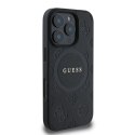 Guess GUHMP16LPSAPSMEK iPhone 16 Pro 6,3" czarny/black HC MagSafe Safiano Peony Classic Logo