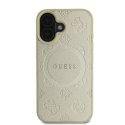 Guess GUHMP16SPSAPSMED iPhone 16 6,1" złoty/gold HC MagSafe Safiano Peony Classic Logo