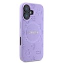 Guess GUHMP16SPSAPSMEU iPhone 16 6,1" fioletowy/purple HC MagSafe Safiano Peony Classic Logo