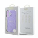 Guess GUHMP16SPSAPSMEU iPhone 16 6,1" fioletowy/purple HC MagSafe Safiano Peony Classic Logo