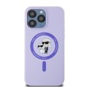 Karl Lagerfeld KLHMP15XSCMKCRHU iPhone 15 Pro Max 6.7" fioletowy/purple HC MagSafe Silicone KC Heads Ring