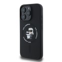 Karl Lagerfeld KLHMP16XSCMKCRHK iPhone 16 Pro Max czarny/black HC MagSafe Silicone KC Heads Ring