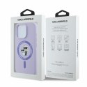 Karl Lagerfeld KLHMP16XSCMKCRHU iPhone 16 Pro Max fioletowy/purple HC MagSafe Silicone KC Heads Ring