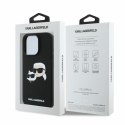 Karl Lagerfeld KLHMP16XSKCHPPLK iPhone 16 Pro Max czarny/black HC MagSafe Sil Double Heads Print