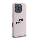 Karl Lagerfeld KLHMP16XSKCHPPLP iPhone 16 Pro Max różowy/pink HC MagSafe Sil Double Heads Print