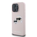 Karl Lagerfeld KLHMP16XSKCHPPLP iPhone 16 Pro Max różowy/pink HC MagSafe Sil Double Heads Print