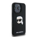 Karl Lagerfeld KLHMP16XSKHPPLK iPhone 16 Pro Max czarny/black HC MagSafe Sil KL Head Print