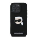 Karl Lagerfeld KLHMP16XSKHPPLK iPhone 16 Pro Max czarny/black HC MagSafe Sil KL Head Print