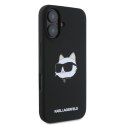 Karl Lagerfeld KLHMP16SSCHPPLK iPhone 16 czarny/black HC MagSafe Sil Choupette Head Print